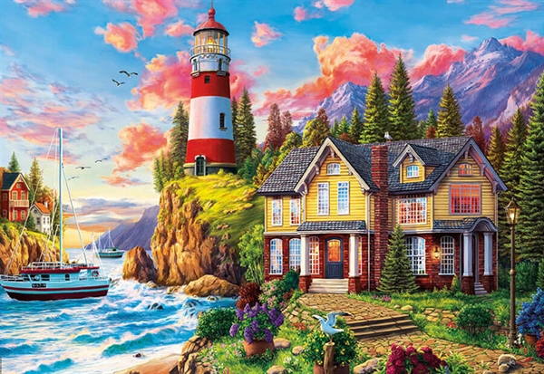 Lighthouse near the Ocean