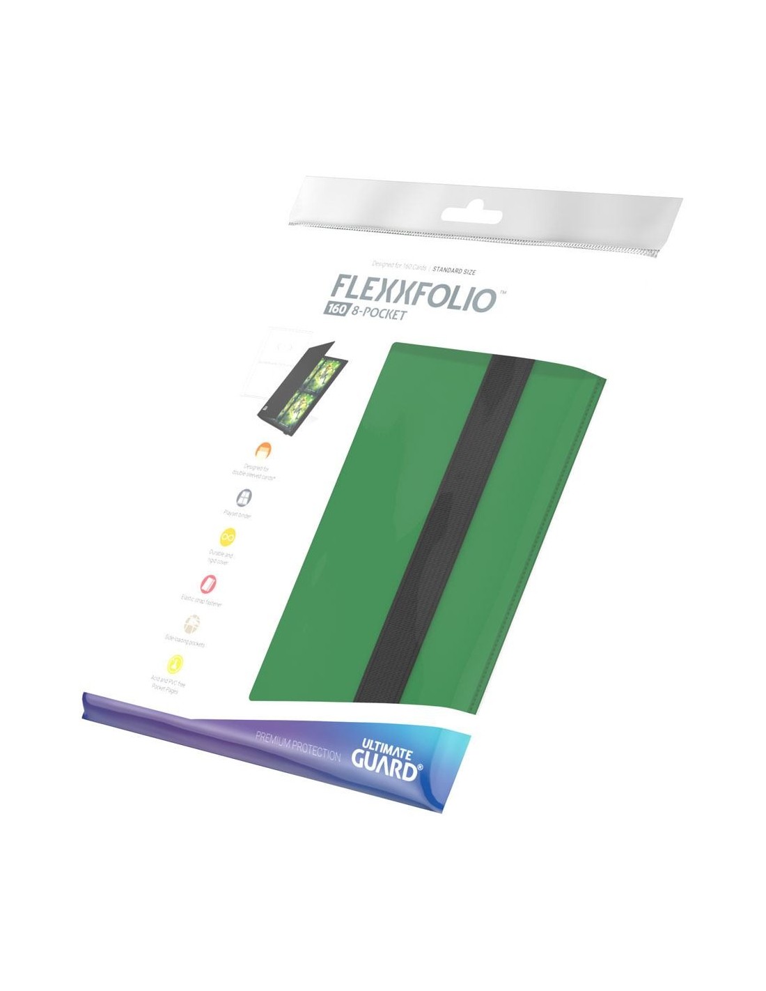 8-pocket 160 FlexxFolio - Kortmappe - Ultimate Guard Grøn
