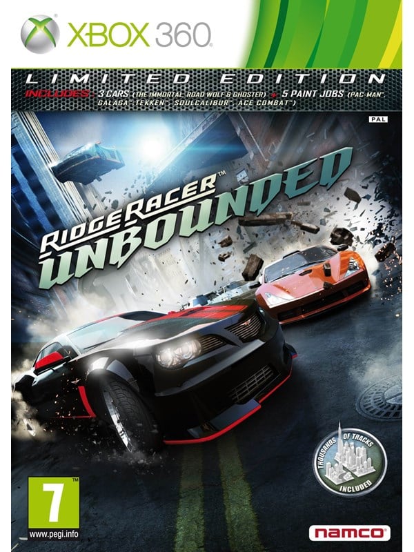 Ridge Racer Unbounded - Racing Spil til Xbox 360 - Limited Edition