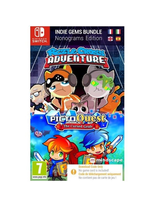 Piczle Cross Adventure & PictoQuest: The Cursed Grids (Code in a Box) - Nintendo Switch - Eventyr