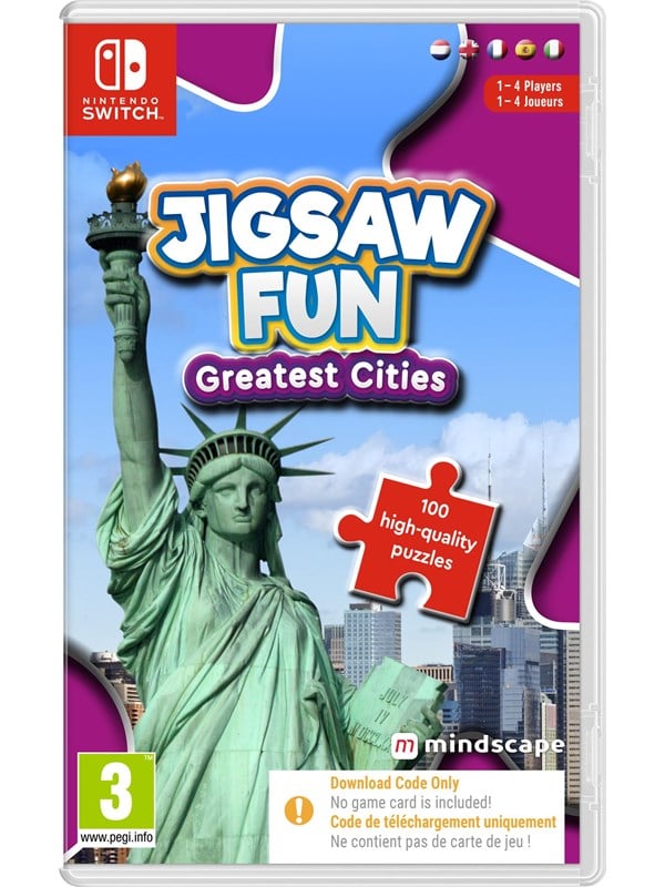 Jigsaw Fun: Greatest Cities (Code in a Box) - Nintendo Switch - Puslespil