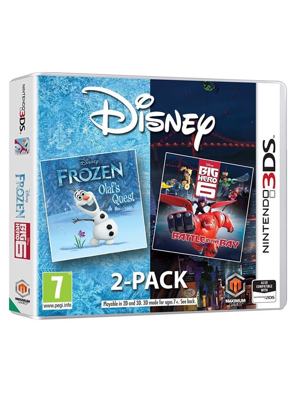 Frozen: Olaf's Quest + Big Hero 6 - Nintendo 3DS Pakke