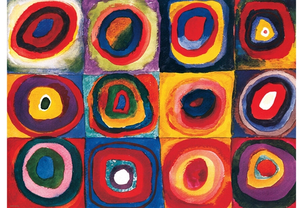 Color Study of Squares (3D-effekt)