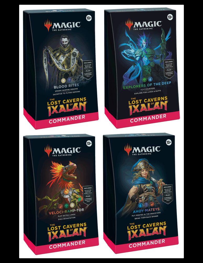 Alle 4 Commander decks - The Lost Caverns of Ixalan - Magic the Gathering