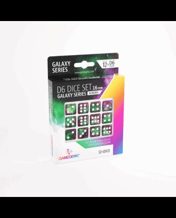 Aurora D6 Terninger 12 stk - Galaxy Series - GameGenic