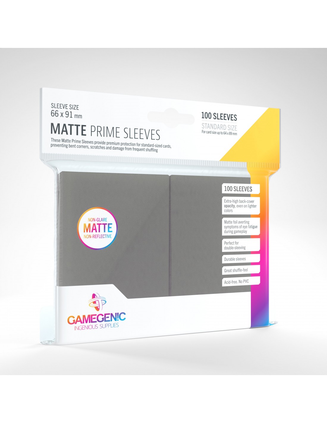 Matte Prime Sleeves 100 stk - Kortbeskyttelse uden refleksioner