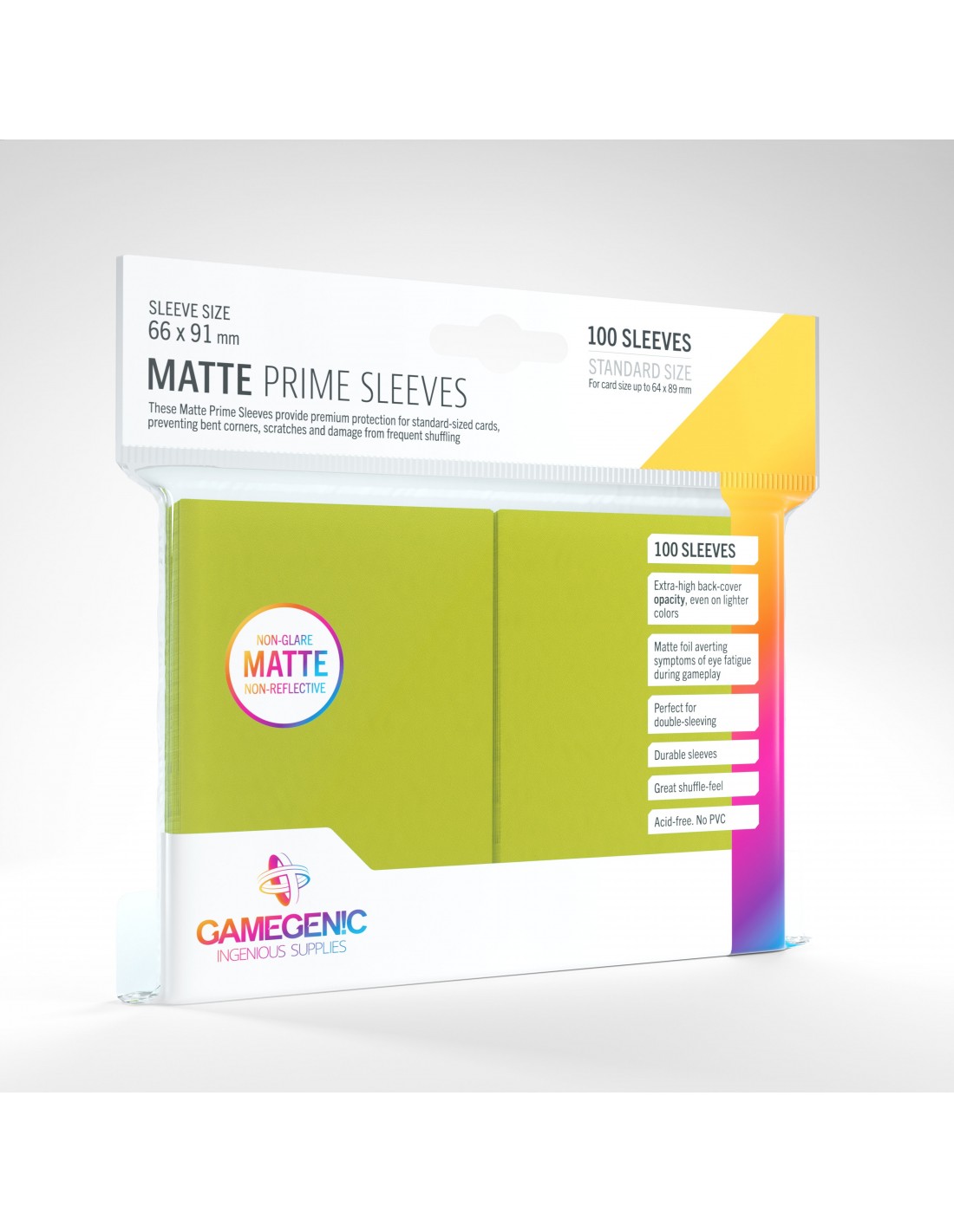 Matte Prime Sleeves 100 stk - Anti-Glare Spilkortbeskyttelse