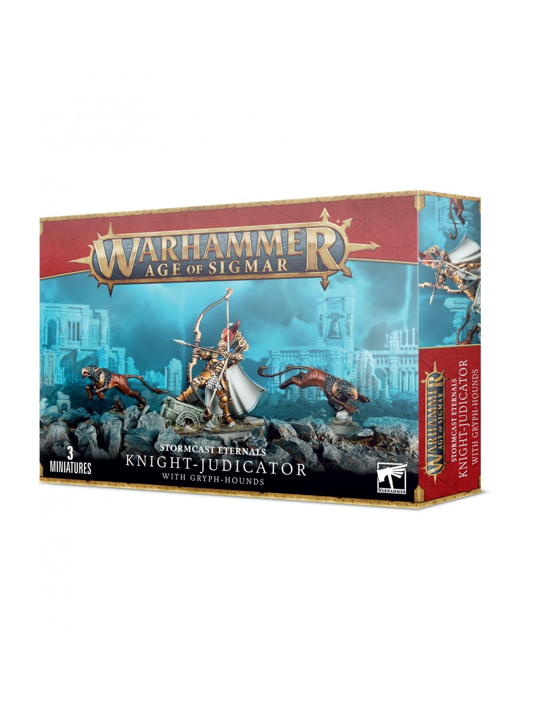 Stormcast Eternals: Knight-Judicator med Gryph-Hounds