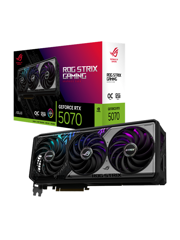 Asus Geforce Rtx 5070 Rog Strix Oc 12gb Gddr7 Ram Grafikkort