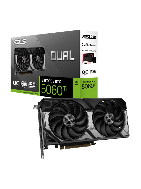 Asus Geforce Rtx 5060 Ti Dual Oc 16gb Gddr7 Ram Grafikkort