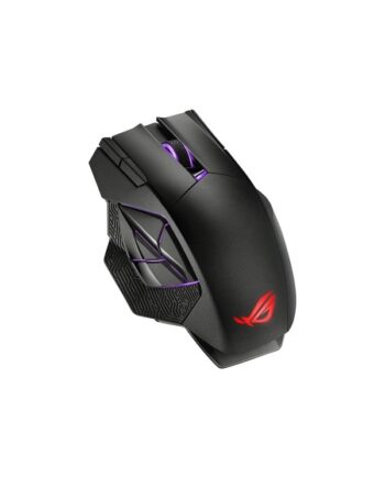 Asus Rog Spatha   Gaming Mus Optisk 12 Knapper Sort Med Rgb Lys