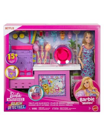 Barbie Mysteries: Beach Detectives Treats And Game Booth With  Quot Malibu Quot  Doll
