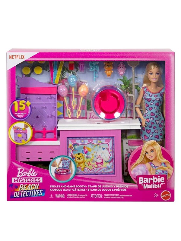 Barbie Mysteries: Beach Detectives Treats And Game Booth With Quot Malibu Quot Doll