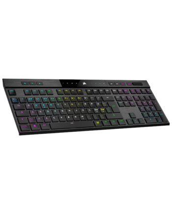 Corsair K100 Air Wireless Rgb Mx Ultra Low Profile Tactile Nd Gaming Tastatur Nordisk Sort