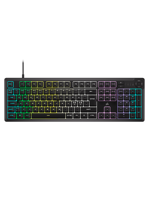 Corsair K55 Core Rgb Gaming Tastatur Nordisk Sort
