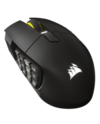 Corsair Scimitar Elite Wireless Se Mmo Gun Metal Gaming Mus Optisk 16 Knapper Sort
