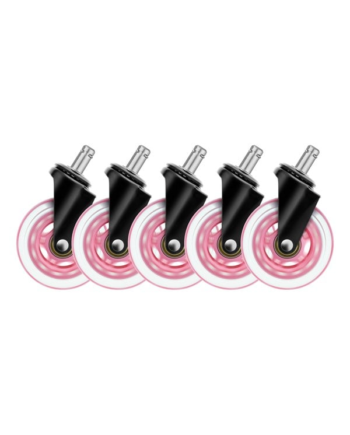 Deltaco   Quot  Universal Rubber Caster Pink