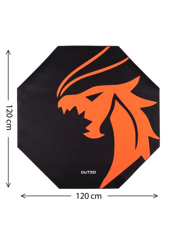 Dutzo Pyro Gaming Floor Mat Sort Orange