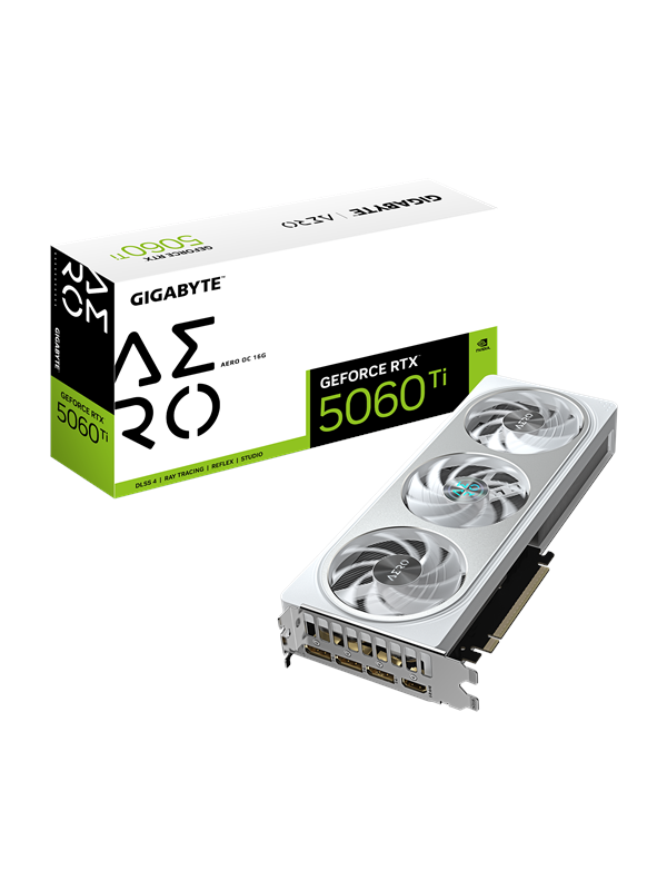 Gigabyte Geforce Rtx 5060 Ti Aero Oc 16gb Gddr7 Ram Grafikkort