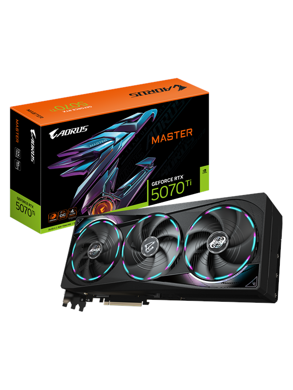 Gigabyte Geforce Rtx 5070 Ti Aorus Master 16gb Gddr7 Ram Grafikkort