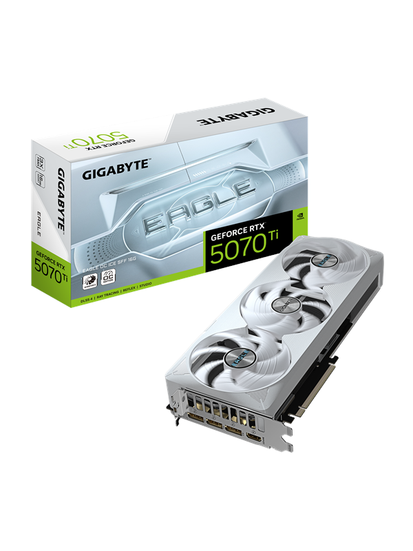 Gigabyte Geforce Rtx 5070 Ti Eagle Oc Ice 16gb Gddr7 Ram Grafikkort