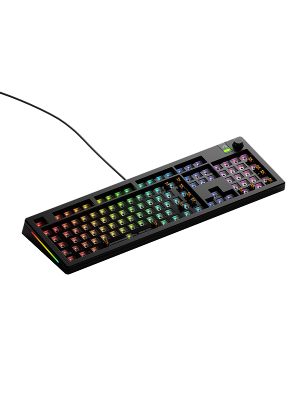 Glorious Gmmk 100 Barebone Iso Gaming Tastatur Sort