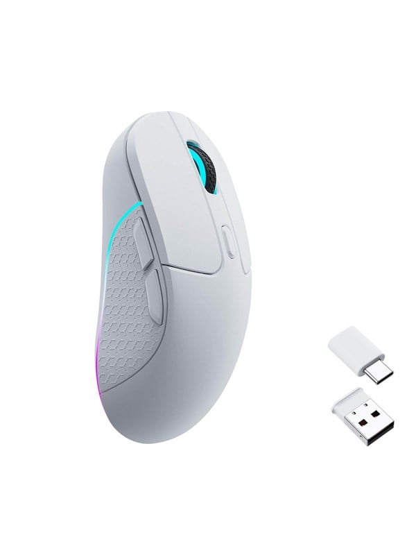 Keychron M3 Rgb Light 79g Wireless 1k Gaming Mus Optisk Knapper Hvid Med Rgb-led Lys