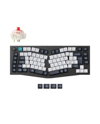 Keychron Q10 Max 75   Alice Layout  Gateron Jupiter Red Gaming Tastatur Uden Numpad Nordisk Sort