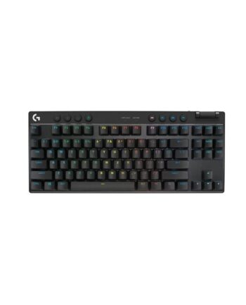 Logitech   Pro   Tkl Logitech Gx Brown  Tactile  Tactile Gaming Tastatur Uden Numpad Amerikansk Engelsk Sort