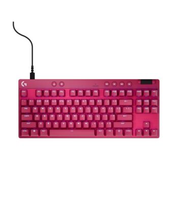 Logitech   Pro   Tkl Logitech Magnetic Analog Linear Gaming Tastatur Uden Numpad Nordisk Rød