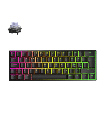Mchose Ace 60 Pro Ktek Magnetic Max Hall Effect Gaming Tastatur Uden Numpad Nordisk Sort