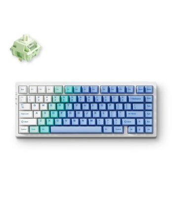 Mchose G75 Pro Wireless Gasket Mounted Arctic Snow Gaming Tastatur Uden Numpad Amerikansk Engelsk Blå