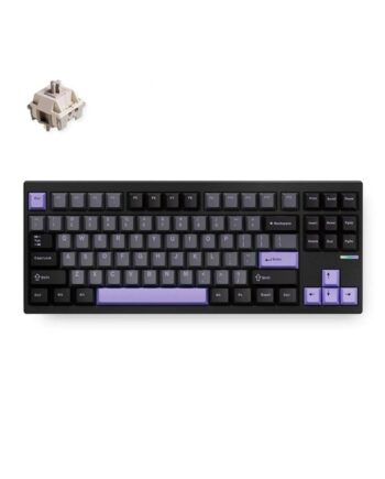 Mchose Gx87 Ultra Aluminum Wireless Gasket Mounted Gaming Tastatur Uden Numpad Amerikansk Engelsk Sort