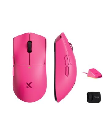 Mchose K7 Ultra Lightweight Wireless Gaming Mus Optisk   Knapper Pink
