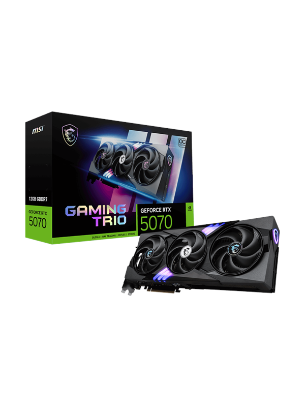 Msi Geforce Rtx 5070 Gaming Trio Oc 12gb Gddr7 Ram Grafikkort
