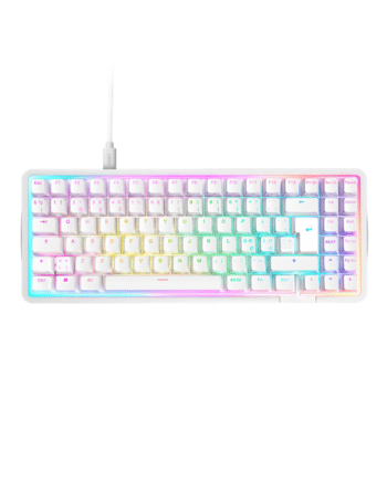 Nzxt Function Elite Minitkl White Gaming Tastatur Uden Numpad Nordisk Hvid