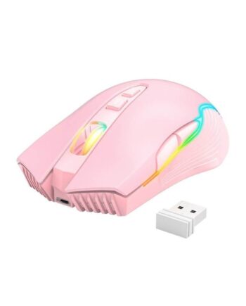 Onikuma Cw905 Wireless Gaming Mus Optisk   Knapper Pink Med Rgb