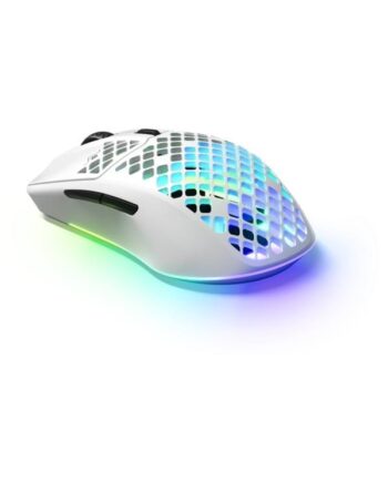 Steelseries Aerox   Wireless 2022 Snow Gaming Mus Optisk   Knapper Hvid