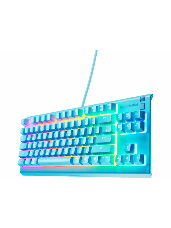 Steelseries Apex Tkl Aqua Gaming Tastatur Uden Numpad Nordisk Blå