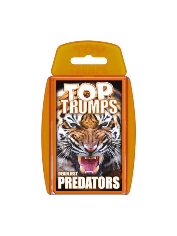 Winning Moves Deadliest Predators Top Trumps Card Game English