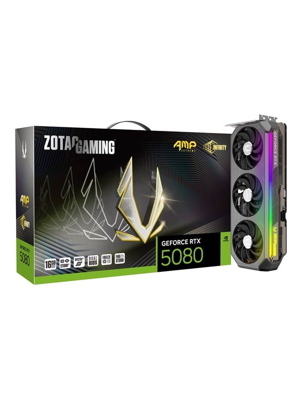 Zotac Geforce Rtx 5080 Amp Extreme Infinity 16gb Gddr7 Ram Grafikkort
