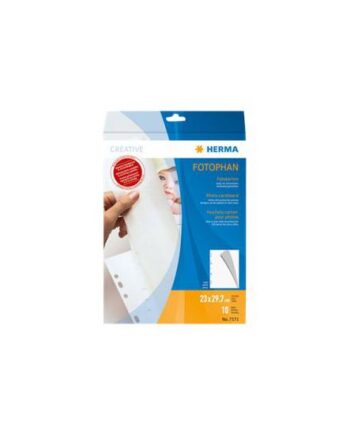 Herma Fotokarton Med Pergamentpapir Hvid 10 Styks