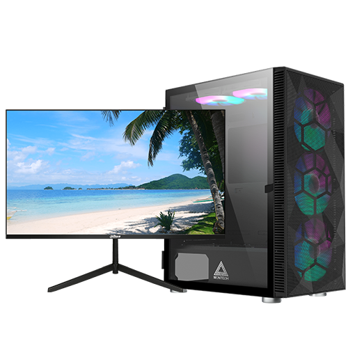 Begynder Gaming Computer     Skærm Pc Bundle Geekd Dk