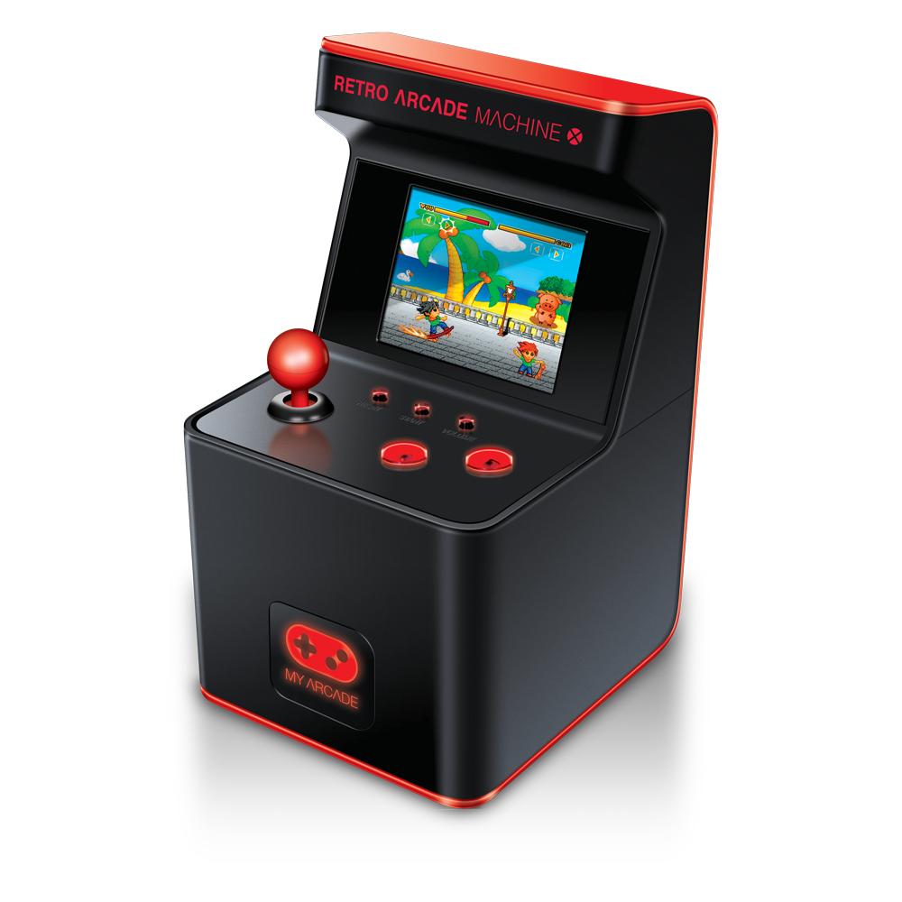 My Arcade Portable Retro Machine 16-bit Mini Arcade Cabinet Includes 300 Built In Games Arkademaskine Geekd Dk