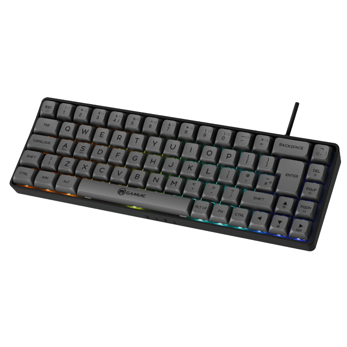 Gamiac Tkl69g Sort Grå Sf Tastatur Blå Switch