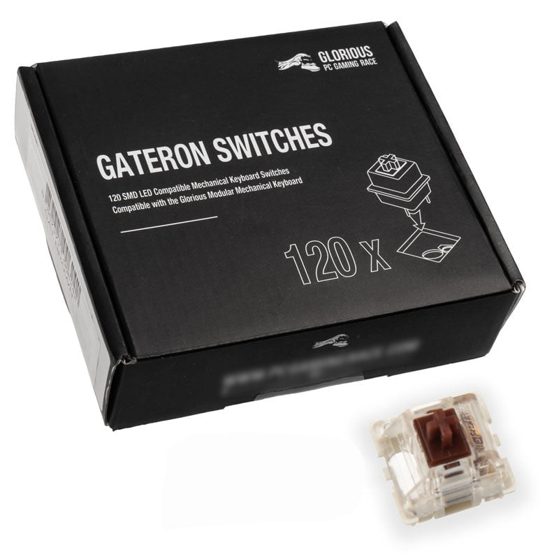 Glorious Gateron Brun Switches  120 Stk  Tastatur Switch Geekd Dk