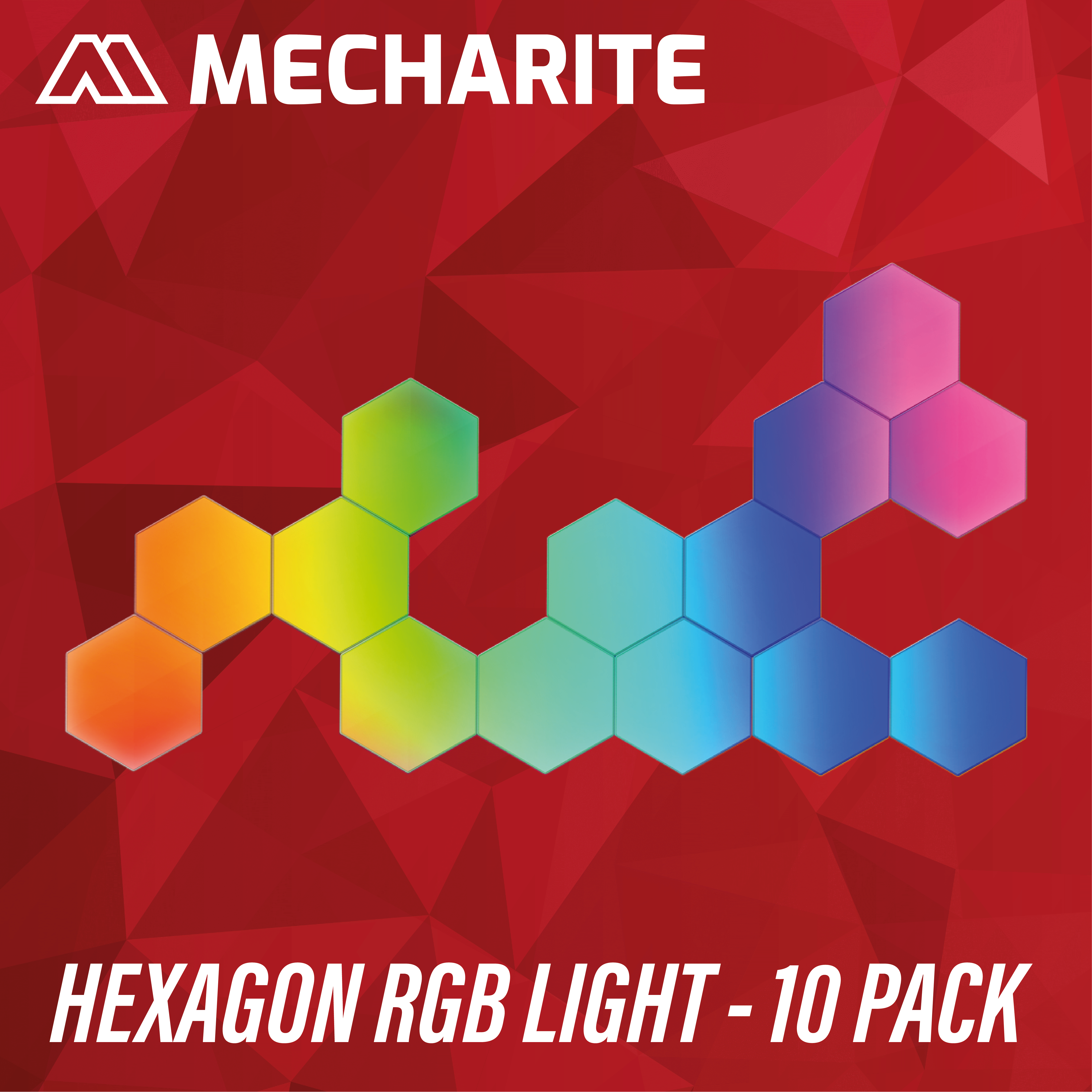 Mecharite Hexagon Rgbic Light 10 Pack