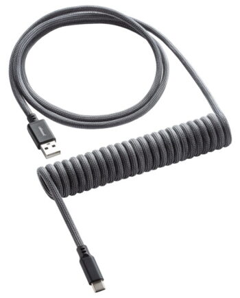 Cablemod Classic Coiled Keyboard Cable Usb   To Usb Type    Carbon Grey 150cm