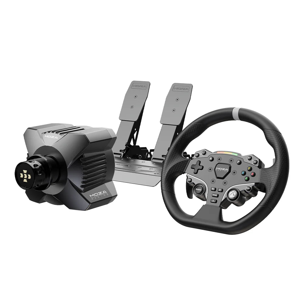 Moza R3 Racing Simulator R3 Base Es Wheel Sr- Lite Two Pedals Table Clamp