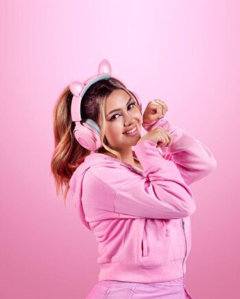 Razer   Kraken Kitty V2 Pro   Gaming Headset Med Udskiftelige Rgb-ører  Lyserød